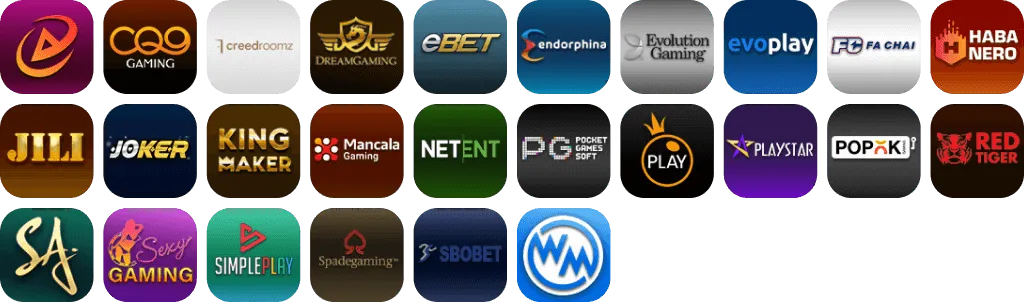 ค่ายเกมที่ให้บริการ